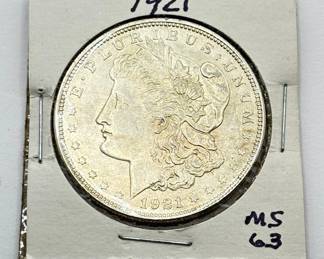 1921 - Morgan Silver Dollar - MS63 (1 of 2)