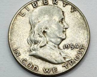 1954 - Franklin Silver Half Dollar