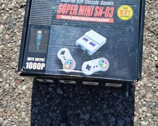 Super Mini SN-03 821 Classic Games Built-In Gaming System