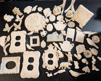 Ready to Paint Ceramic Miniatures & Wall Plates - Birds, Butterflies, Flowers & More