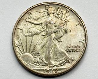 1942 - Walking Liberty - Silver Half Dollar