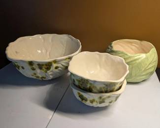 Vintage Ceramic Cabbage Bowls