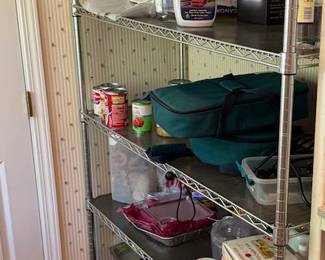 Large Adjustable Chrome Wire 5-Tier Metal Storage Shelving Unit – Howard City Off-Site