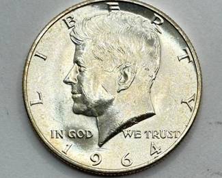 1964 D - Silver Kennedy Half Dollar