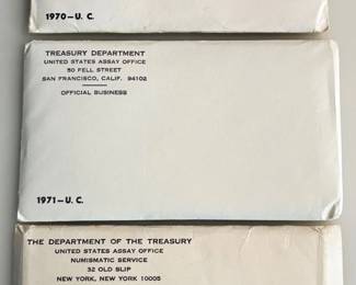 1970 / 1971 - SEALED and Open 1972 - US Mint - Uncirculated Coin Sets - P / D Mints