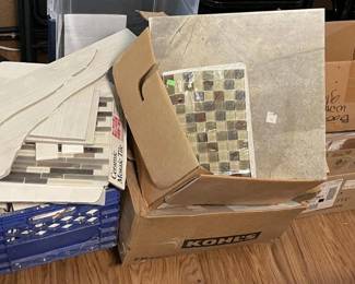 Multi-Pack Assorted Ceramic, Mosaic, and Porcelain Construction Tiles - Grand Rapids Off-Site