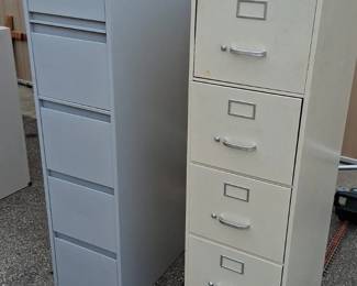 Pair of 5 Drawer Filing Cabinets