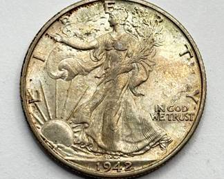 1942 D - Walking Liberty - Silver Half Dollar