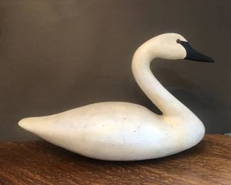 23" Wooden Swan Decoy by The Jennings Decoy Co. Saint Cloud MN