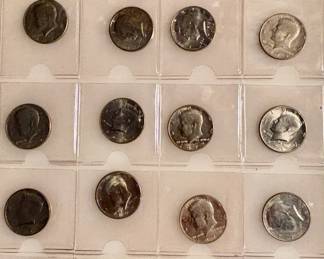 Lot of 20 - AU and BU Kennedy Half Dollars
