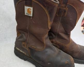 Pair of Carhartt Men's Heritage Waterproof Steeltoe Wellington Boots Size 13