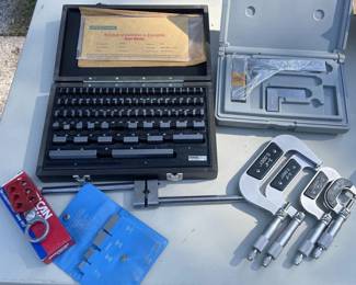 ProCheck 81-Piece Steel Gage Block Set, Micrometers, and Machinist Squares Tool Lot – Grand Rapids Off-Site
