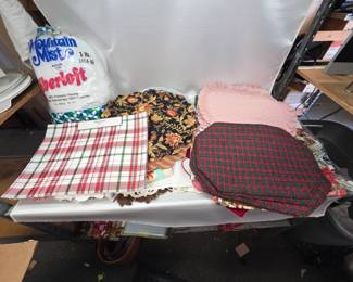 Large Collection of Vintage and New Holiday Themed Linens and Tablecloths