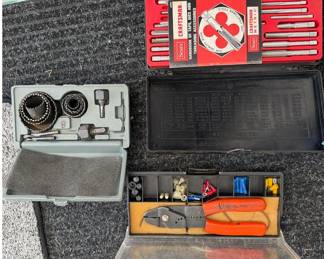 Craftsman Tap & Die Set, Vaco No. 1963 Crimper & Hole Saw Tool Assortment – Howard City Off-Site