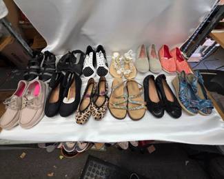 Large Collection of Various Pairs of Women's Size 8.5 Shoes