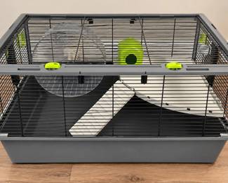 "Living World" Rabbit Cage w/ Loads of Bedding