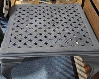 Wrought Iron Patio End Table - Estate Sales Warehouse (GR)