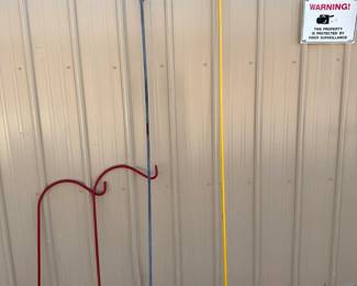 4 Various Sized Shepherd's Hooks for Bird Feeders, Wind Chimes, Etc.