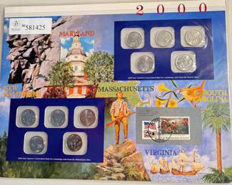 2000 - Uncirculated Mint Set and Stamps