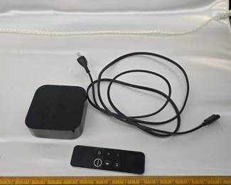Apple TV 4K Streaming Media Device w/ Remote and Power Cable