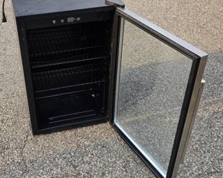 Antarctic Star JC-128VEL-F Glass Door Wine & Beverage Cooler, Stainless Trim