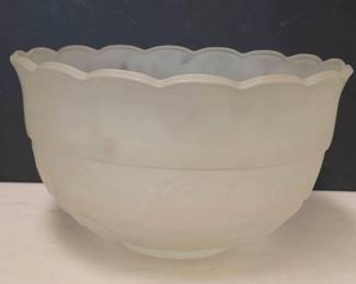Large Tiara Frosted Glass Bowl