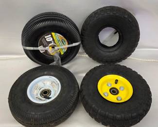 3- 4.1x3.5 Tube, Tire and Rim 1- 4.1x3.5 Tube and Tire