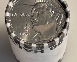 BU Roll -  "First Strike" - 1776 - 2026 - 250th Anniversary USA Half Dollar Coins - 20 Coins Total