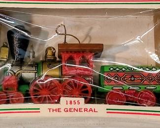 Vintage 1980s Kurt S. Adler 1855 The General Train Christmas Ornament. Santa's World Boxed - Potterville