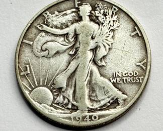 1940 S - Walking Liberty - Silver Half Dollar
