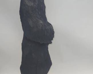 Tall Hand Carved Chainsaw Art Standing Bear Statue on Log Base - Yard Decor
