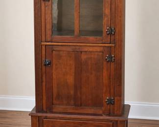 Antique Glass Front Cabinet