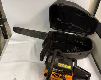 Poulan Pro 46CC Gas Chainsaw in Hard Plastic Case