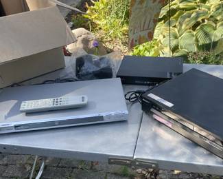 Sony RDR-GX355 DVD Recorder, DVP-NS75H Player, Blu-ray Player, and Office Supplies Lot - Grand Rapids Off-Site