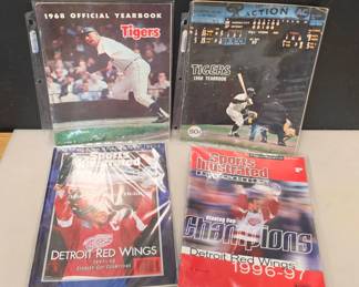 4 Detroit Tigers and Redwings Magazines