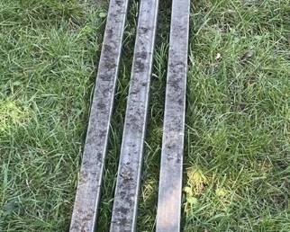 Assorted Metal Lot with Aluminum Channels and Round Metal Rods - Grand Rapids Off-Site