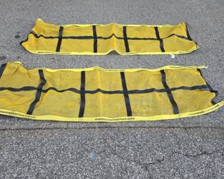 Pallet Rack Safety Netting Straps - Yellow Mesh, 2 pcs