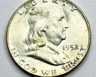 1952 - Silver Franklin Half Dollar