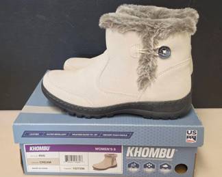 Khombu Iris Cream Women's Boots - Size 8