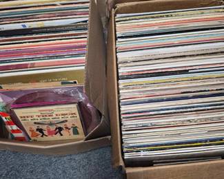 Large Lot Of Mixed Vinyl Records Albums Various Genres & Artists