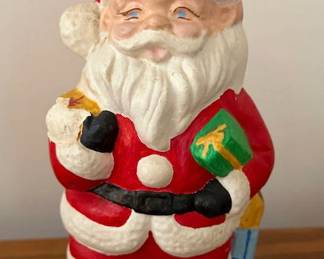 Santa Claus Christmas Figurine with Gift Sack & Presents - Holiday Decor - Lake Odessa Off-Site