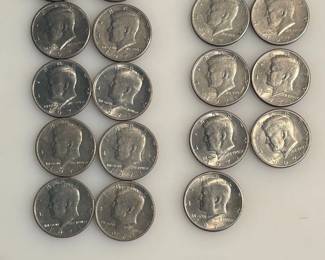 Lot of 19 - 1971 Kennedy Half Dollars and 1 - 1977 Kennedy Half Dollar