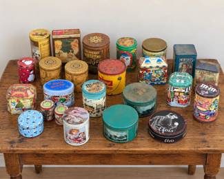 Collection of Vintage Tins