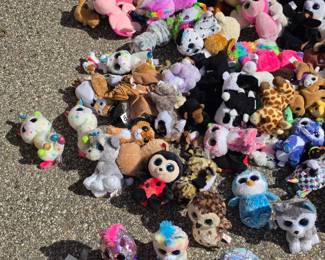 Lot of Beanie Boos and Beanie Babies