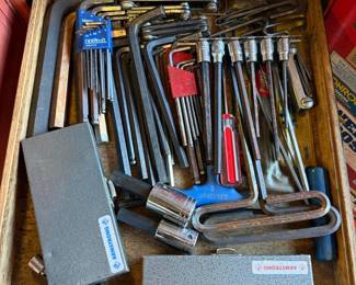 Large Hex Key Lot: Eklind Ball End Sets, Folding Sets, T-Handles & Armstrong Hex Bit Socket Sets