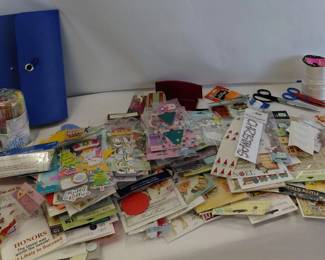 So Many Stickers! Expandable File, Scissors, etc.