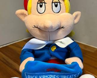 Vintage 1999 Kellogg's Rice Krispies 10" Crackle Plush Doll