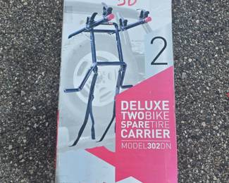 NEW in Box Allen Sports 302DN Deluxe 2-Bicycle Spare Tire Mounted Bike Rack