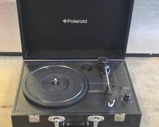 Black Polaroid Portable Bluetooth Turntable