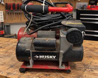 Husky Portable Compact Electric Air Compressor w/ Hose